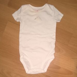 Carter's | White Baby Bodysuit with Cute Patch